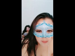 indo bokep - chubby lesbi eca trio show off their tits to each other